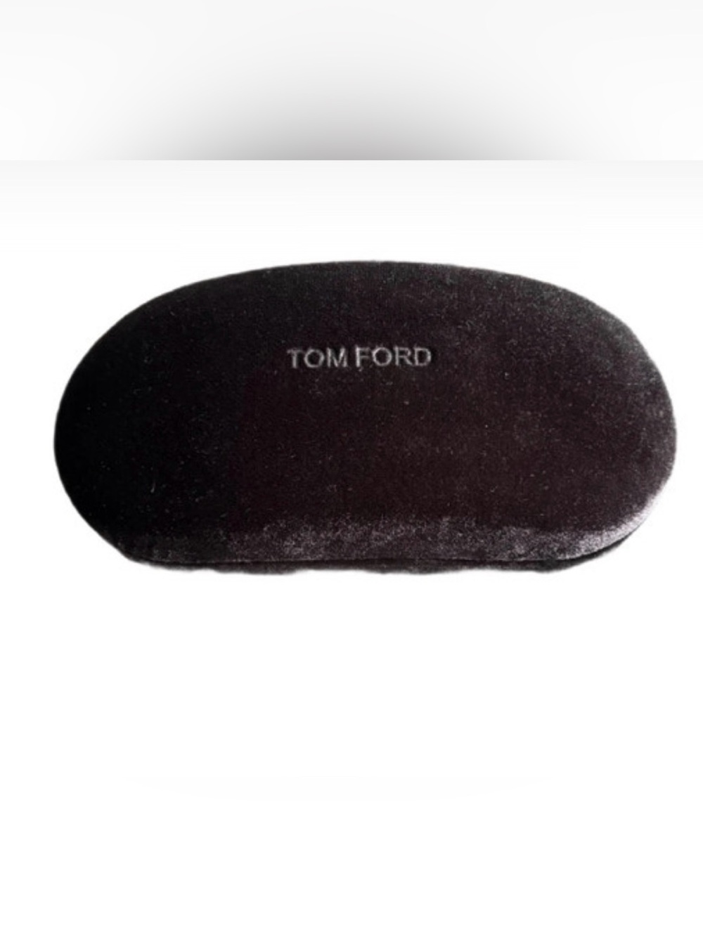 tom ford brown velvet hard sunglasses/eyeglasses case